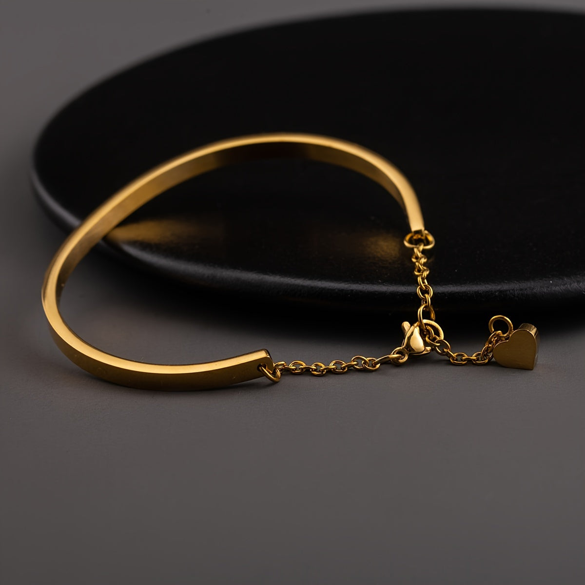 Minimalist Stainless Steel Plated Heart Pendant
