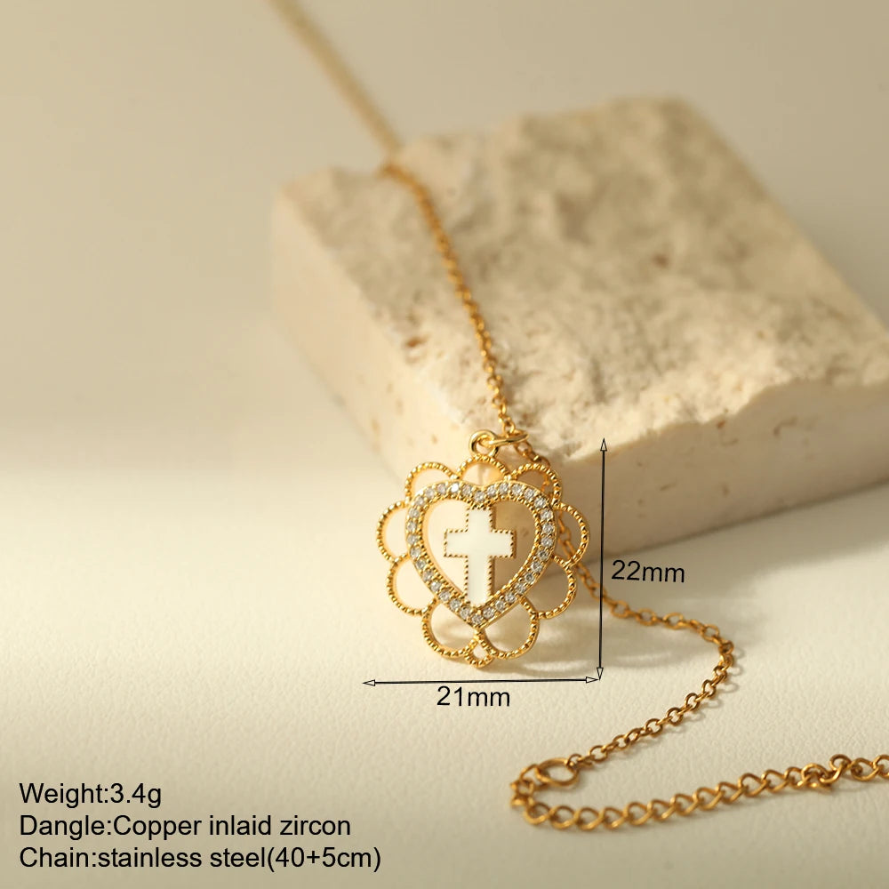 Cross Necklace Stainless Steel