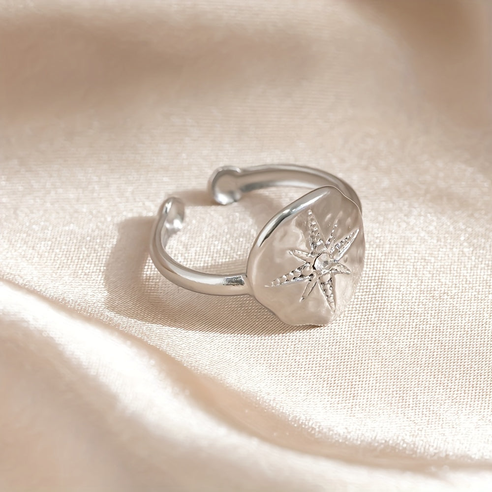 Stainless Steel Star Ring