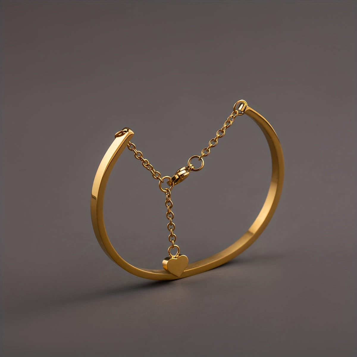 Minimalist Stainless Steel Plated Heart Pendant