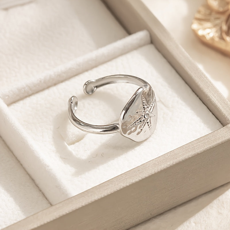 Stainless Steel Star Ring