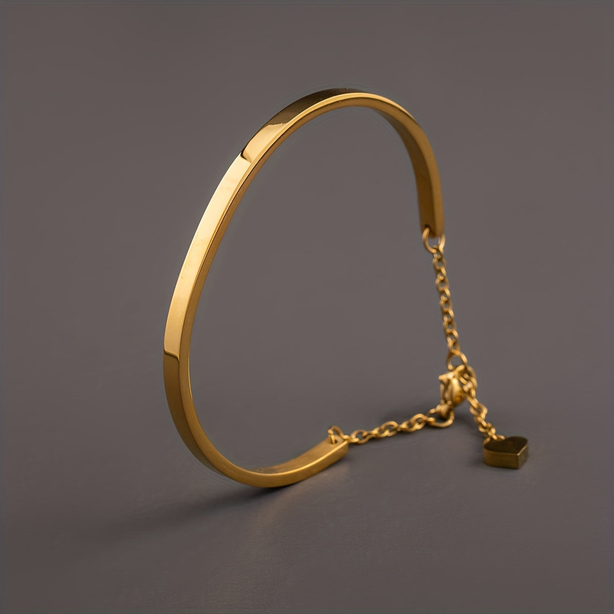Minimalist Stainless Steel Plated Heart Pendant