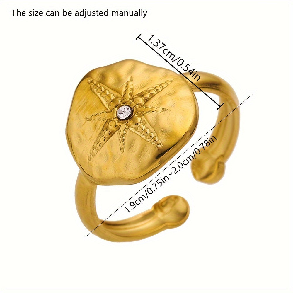 Stainless Steel Star Ring