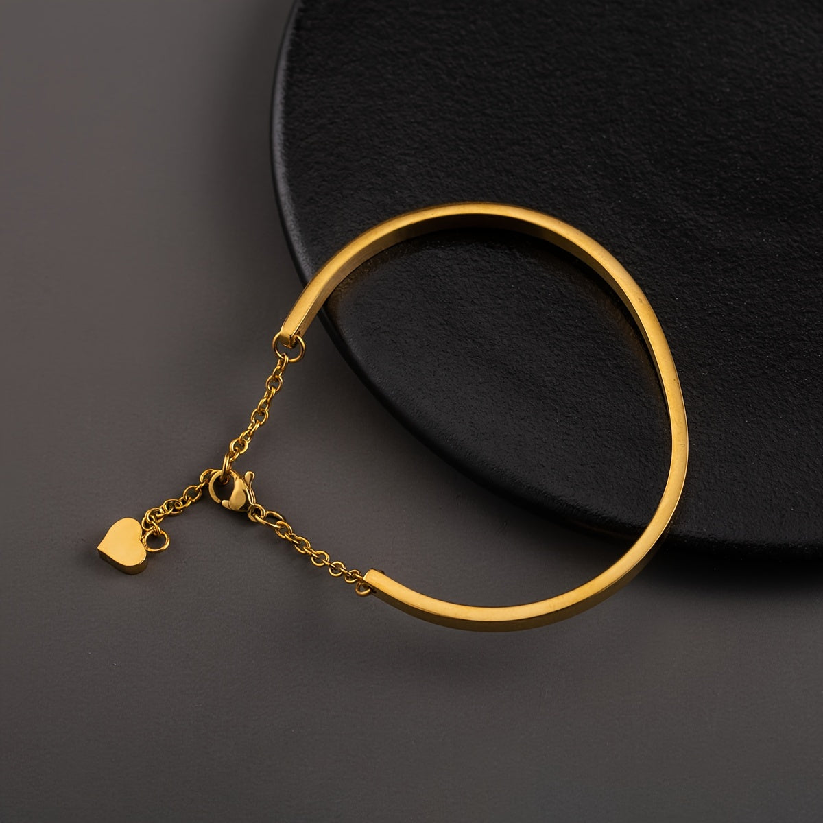 Minimalist Stainless Steel Plated Heart Pendant
