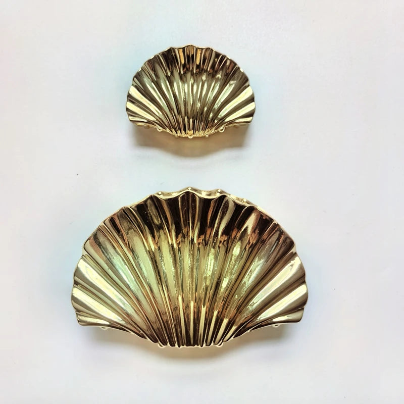Metal Shell Shape Hair Claw Clips