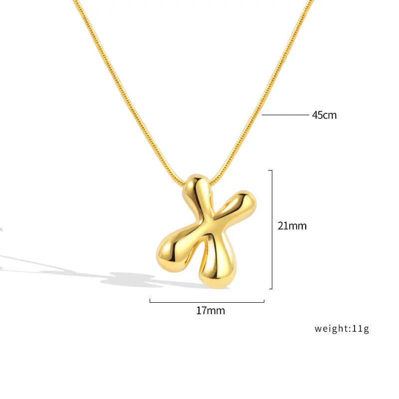Sterling Silver Letter Necklace