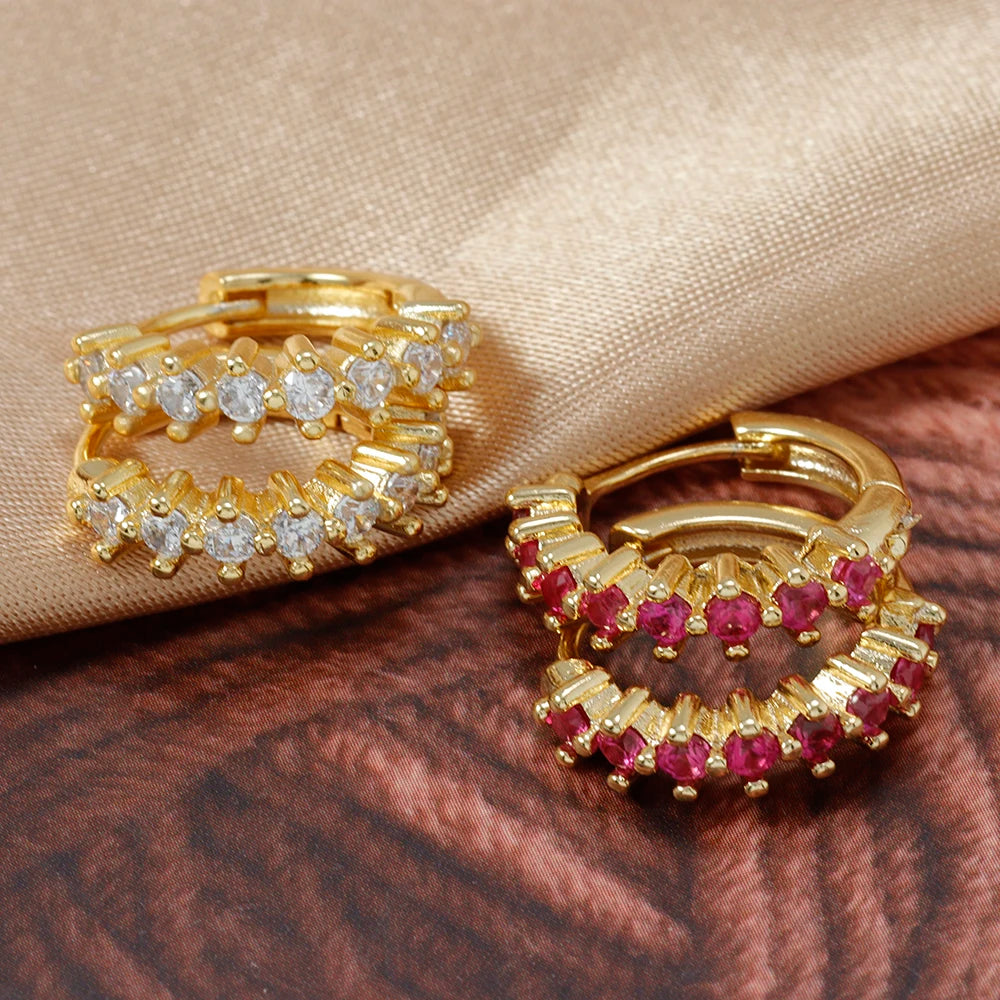 Luxury Stainless Steel  Small Hoop Earrings