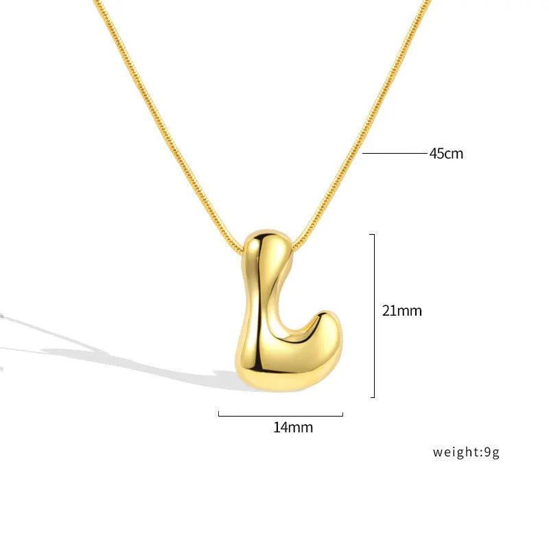 Sterling Silver Letter Necklace