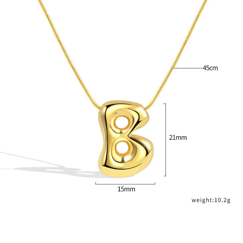 Sterling Silver Letter Necklace