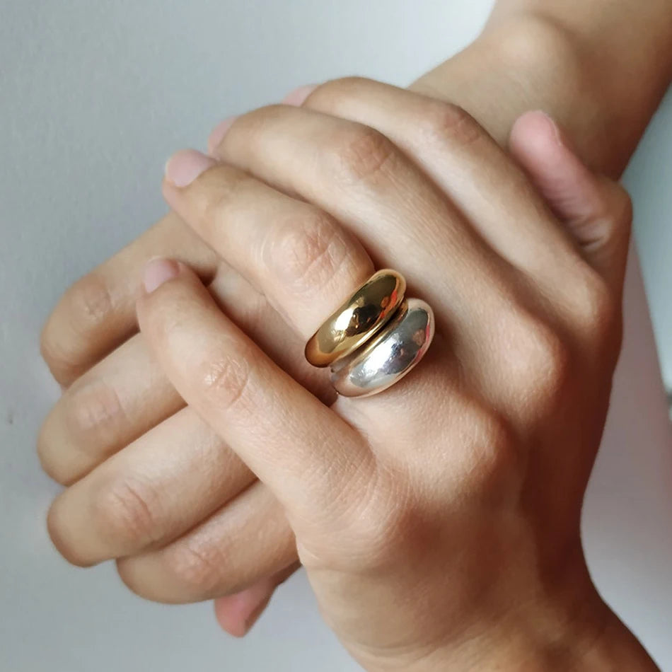 Simple Stainless Steel Rings