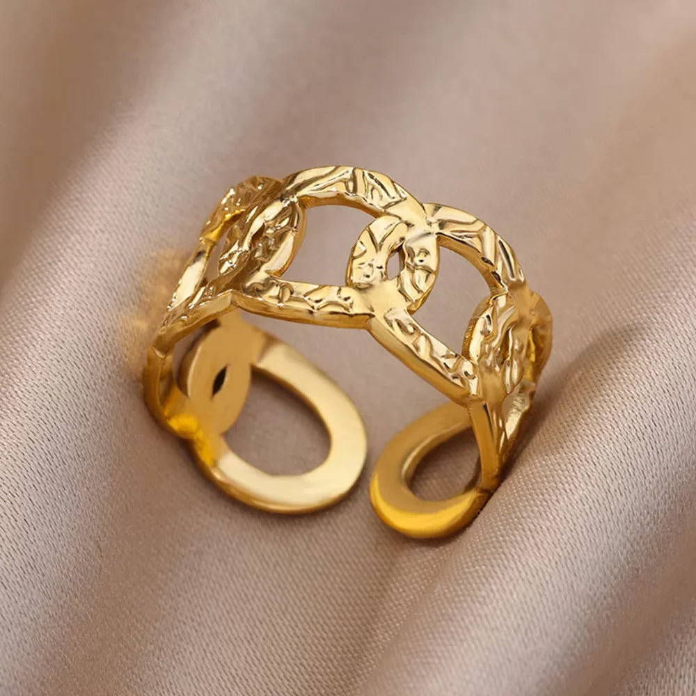 Elegant Stainless Steel  Rings