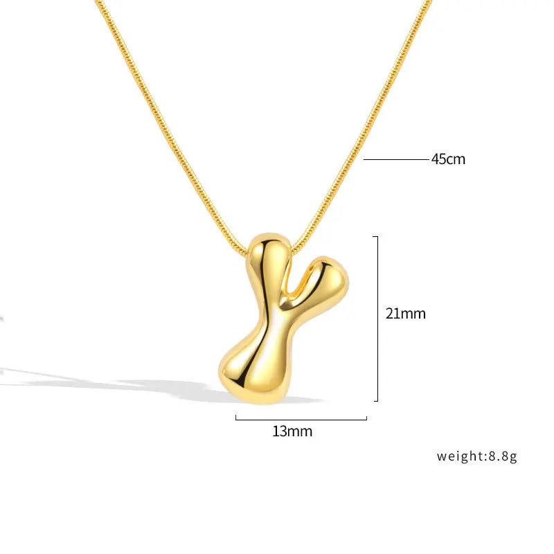 Sterling Silver Letter Necklace