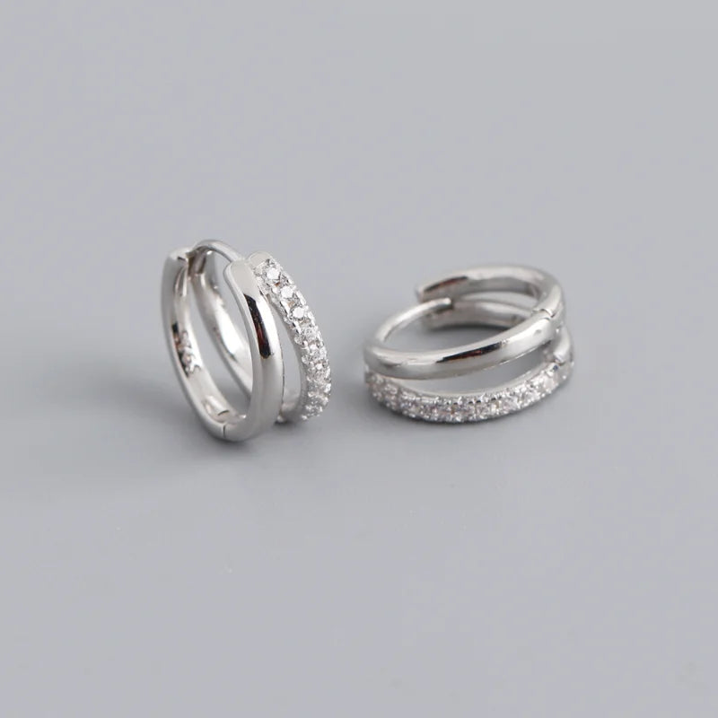 Stainless Steel  Star Hoops Earrings