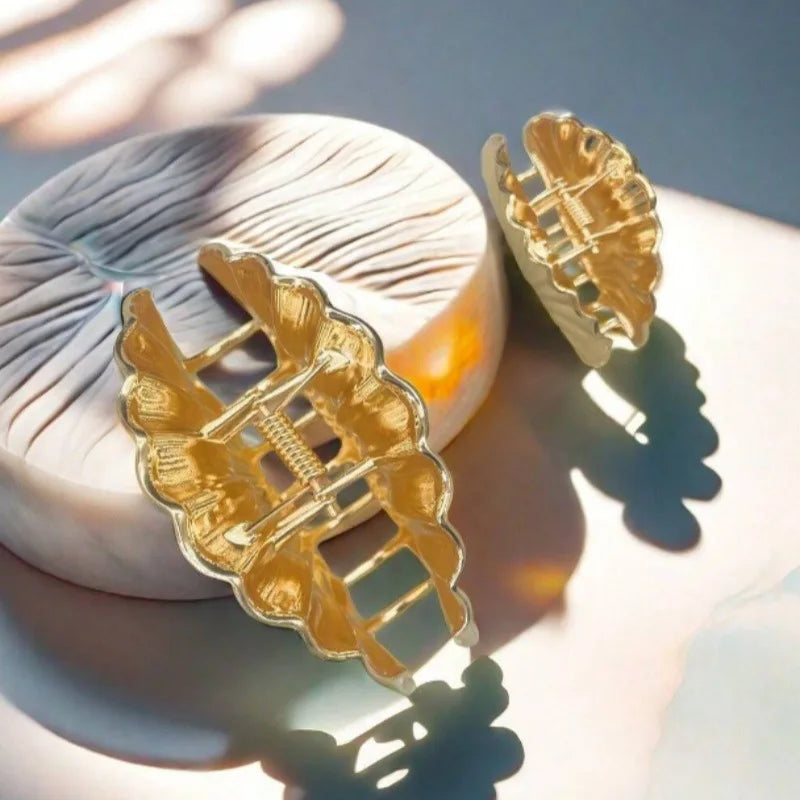 Metal Shell Shape Hair Claw Clips