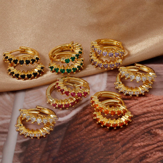 Luxury Stainless Steel  Small Hoop Earrings