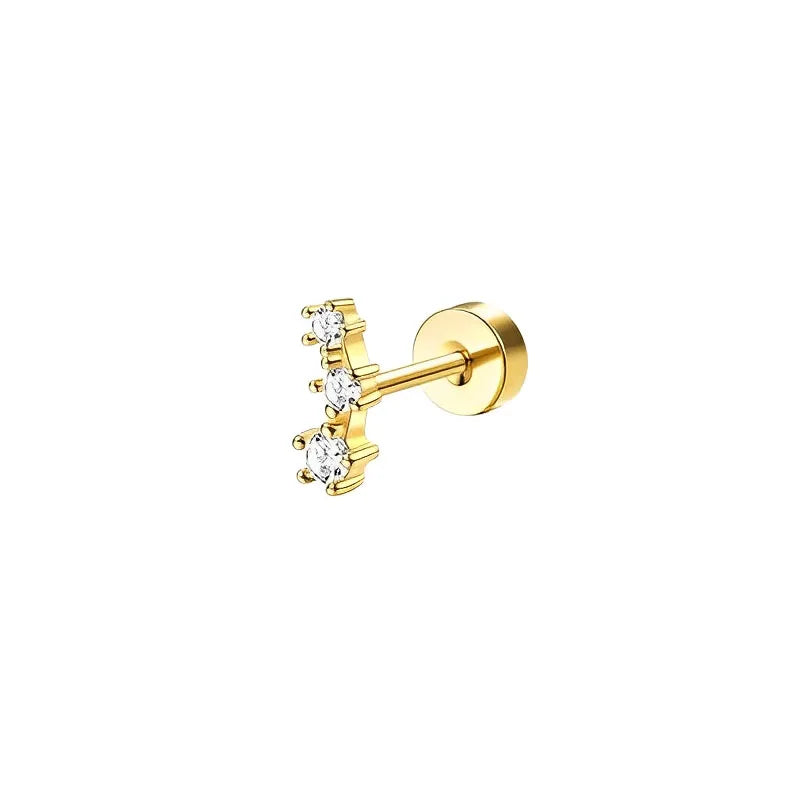1pc Earrings for Sensitive Ears Stainless Steel