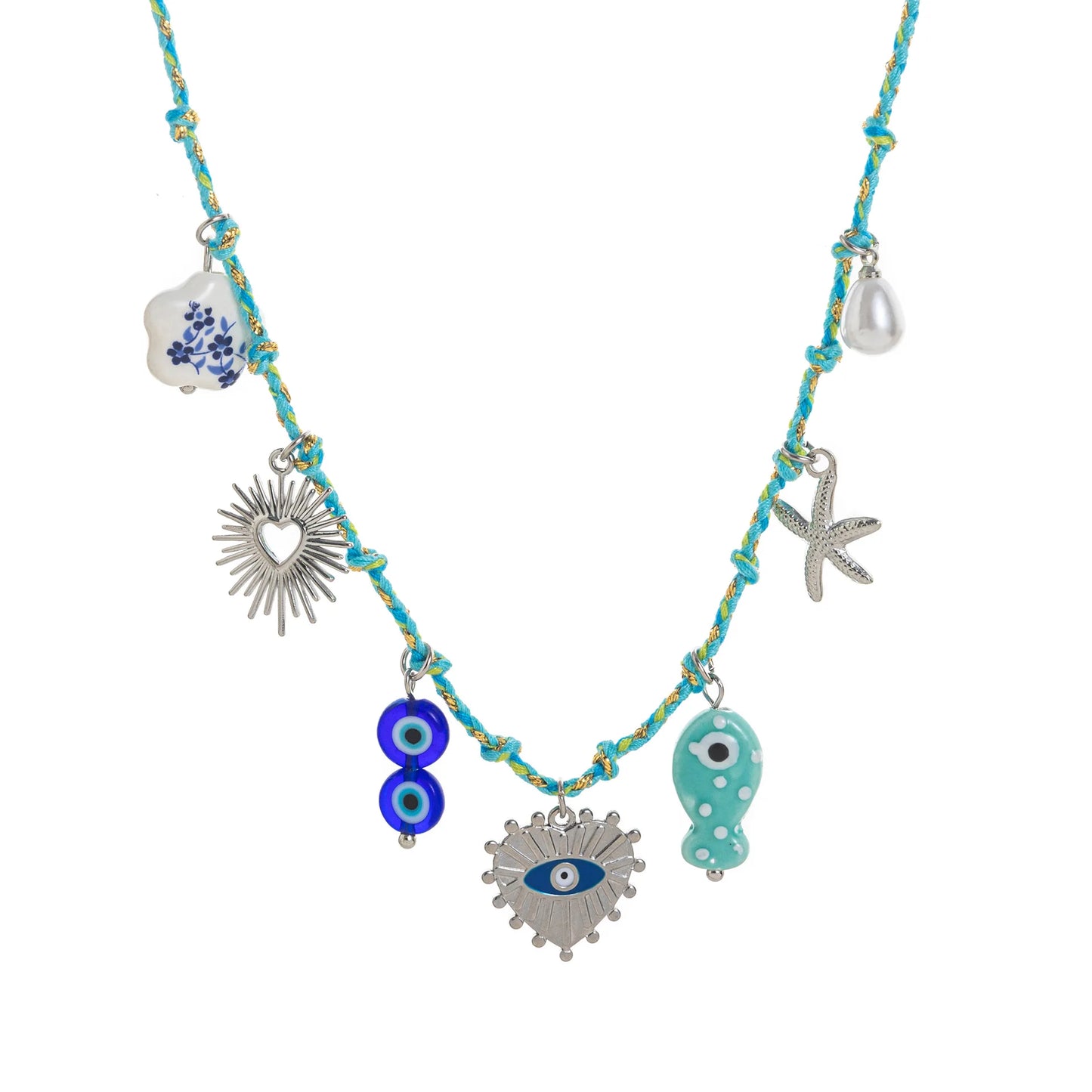 Stainless Steel Summer Ocean Star Pearl