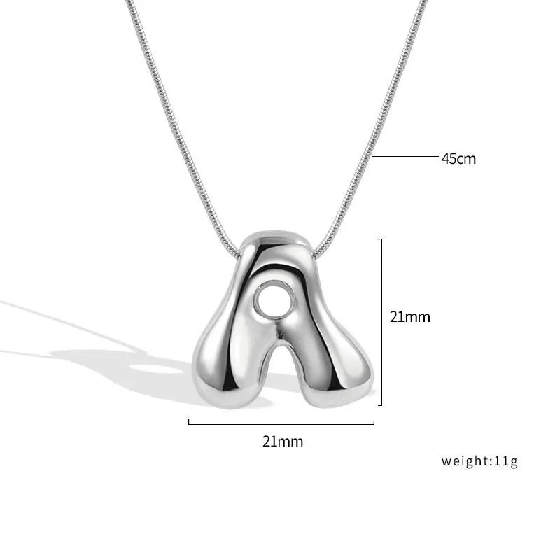 Sterling Silver Letter Necklace