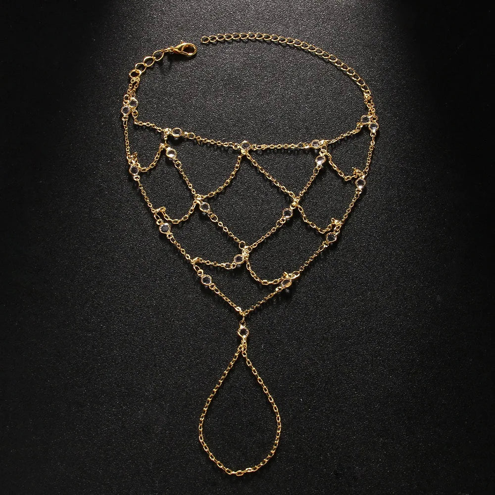 Stainless Steel Hand Chain Bracelet