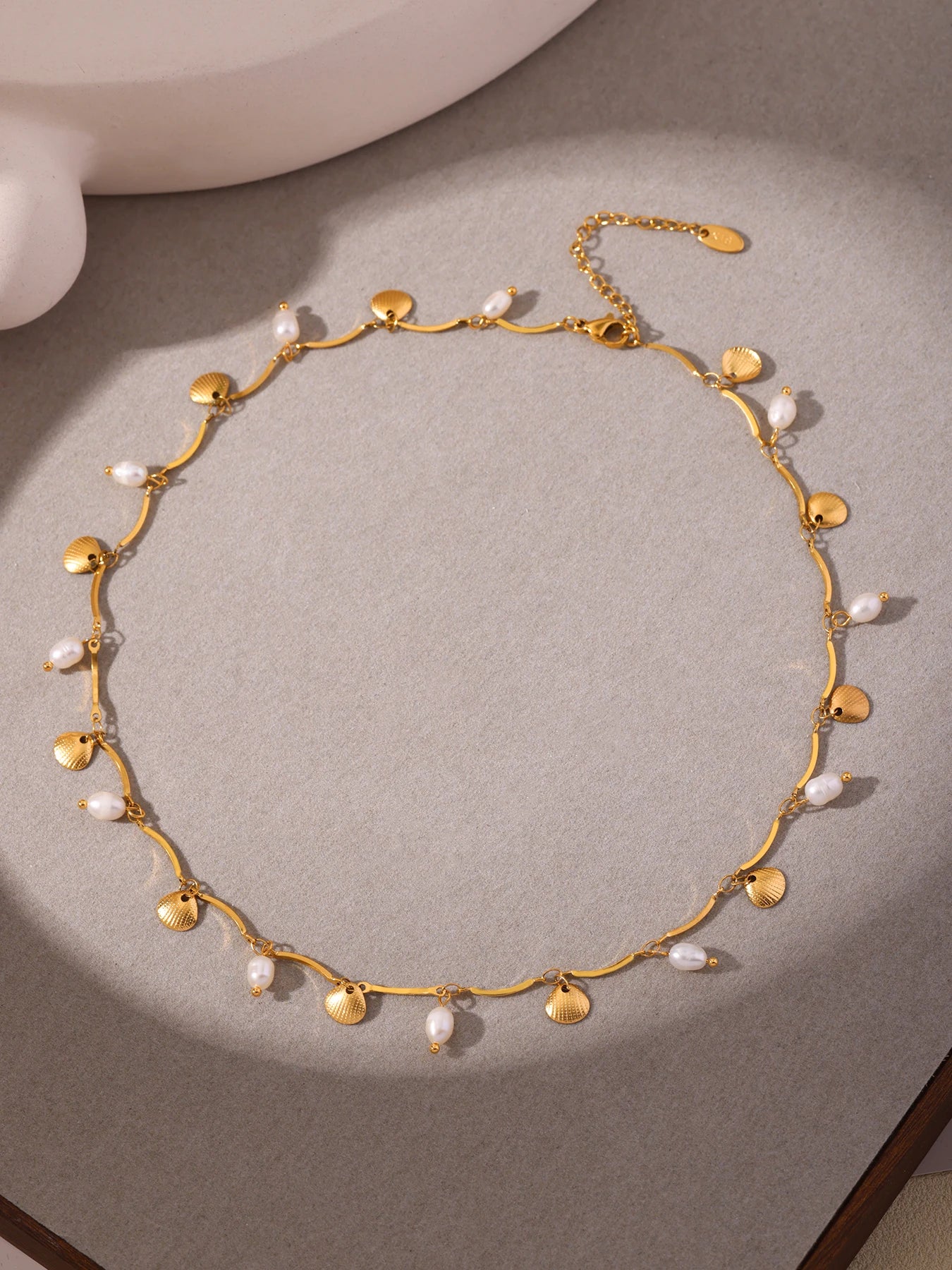 Luxury Stainless Steel Shell Pendant Necklace