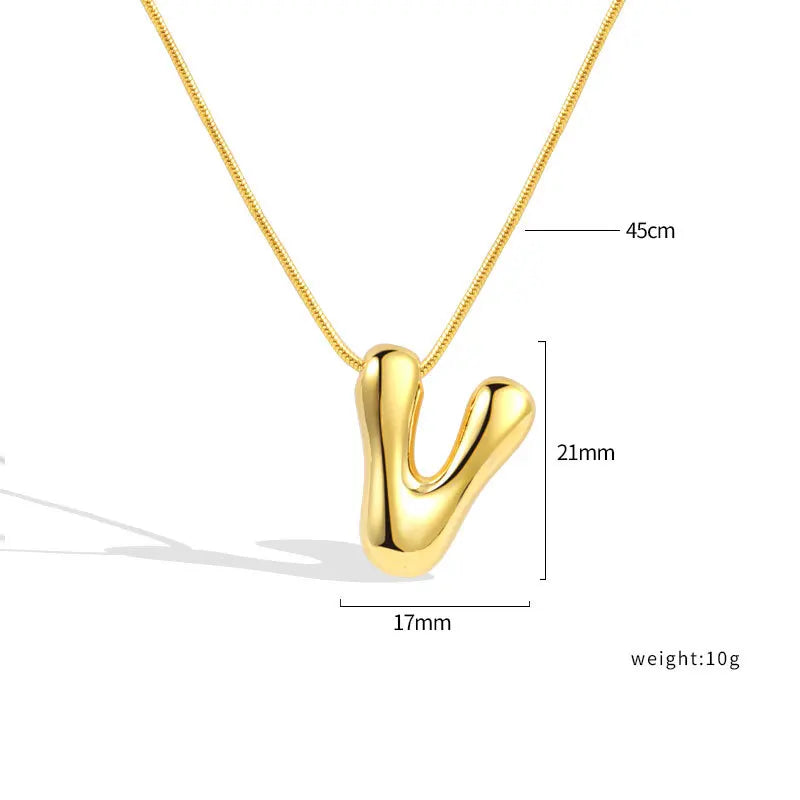 Sterling Silver Letter Necklace