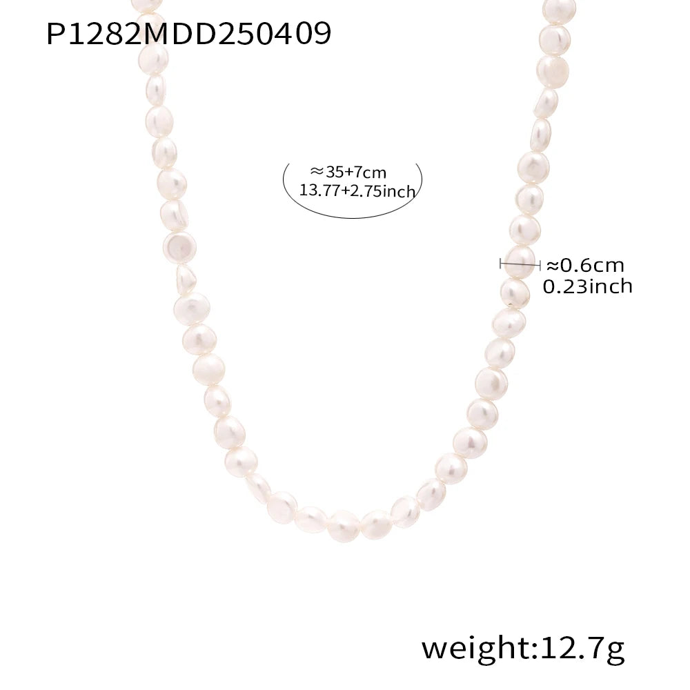 Luxury Stainless Steel Shell Pendant Necklace