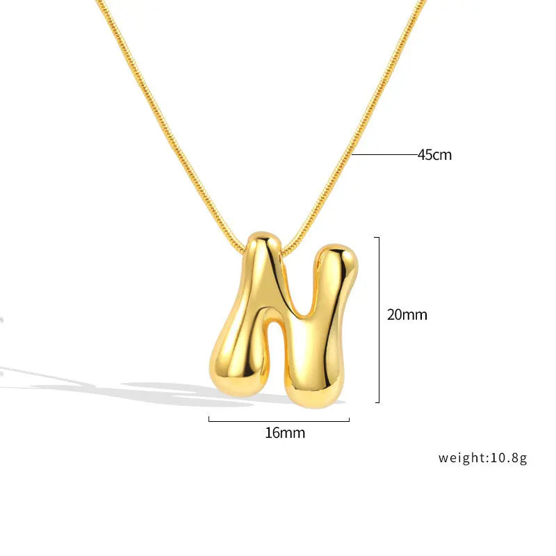 Sterling Silver Letter Necklace