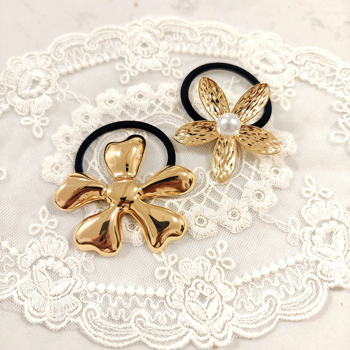 Shell  Metal Hair Clips