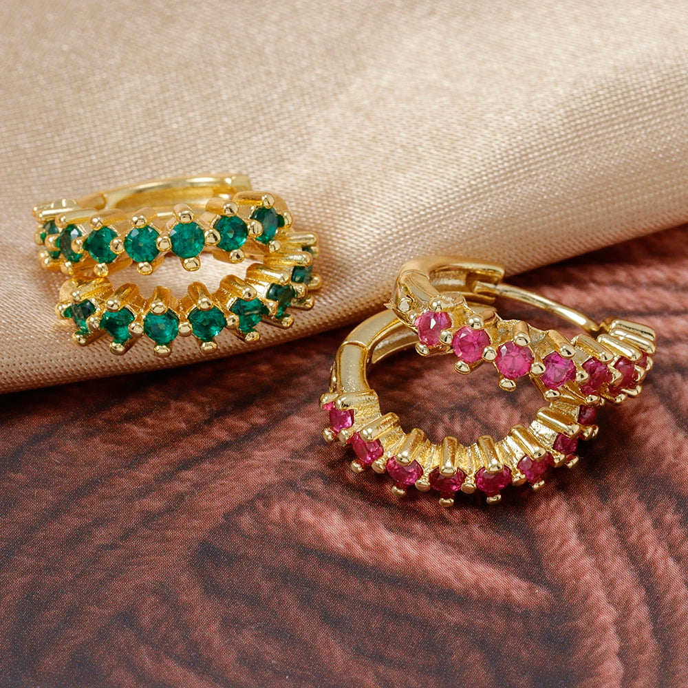 Luxury Stainless Steel  Small Hoop Earrings