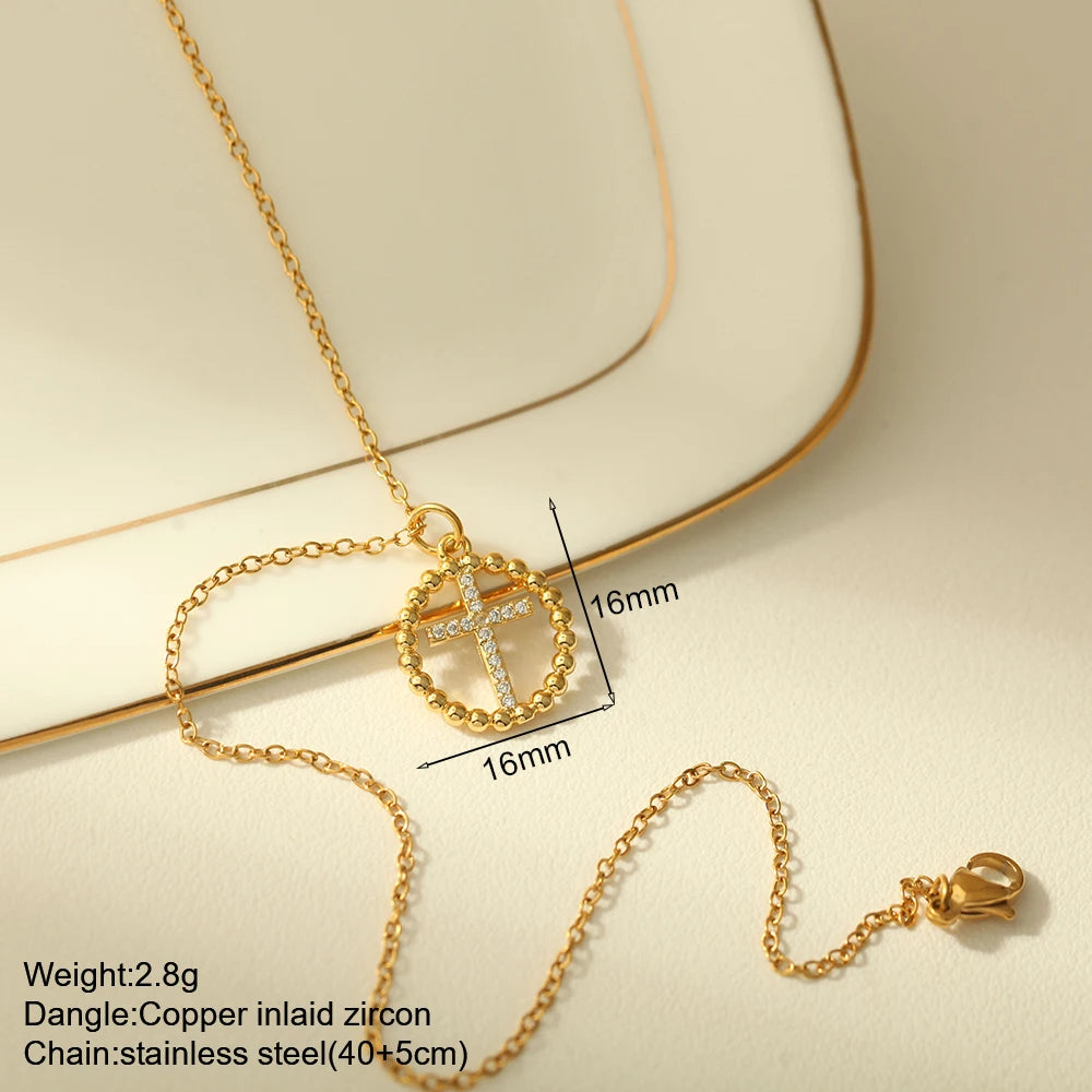 Cross Necklace Stainless Steel