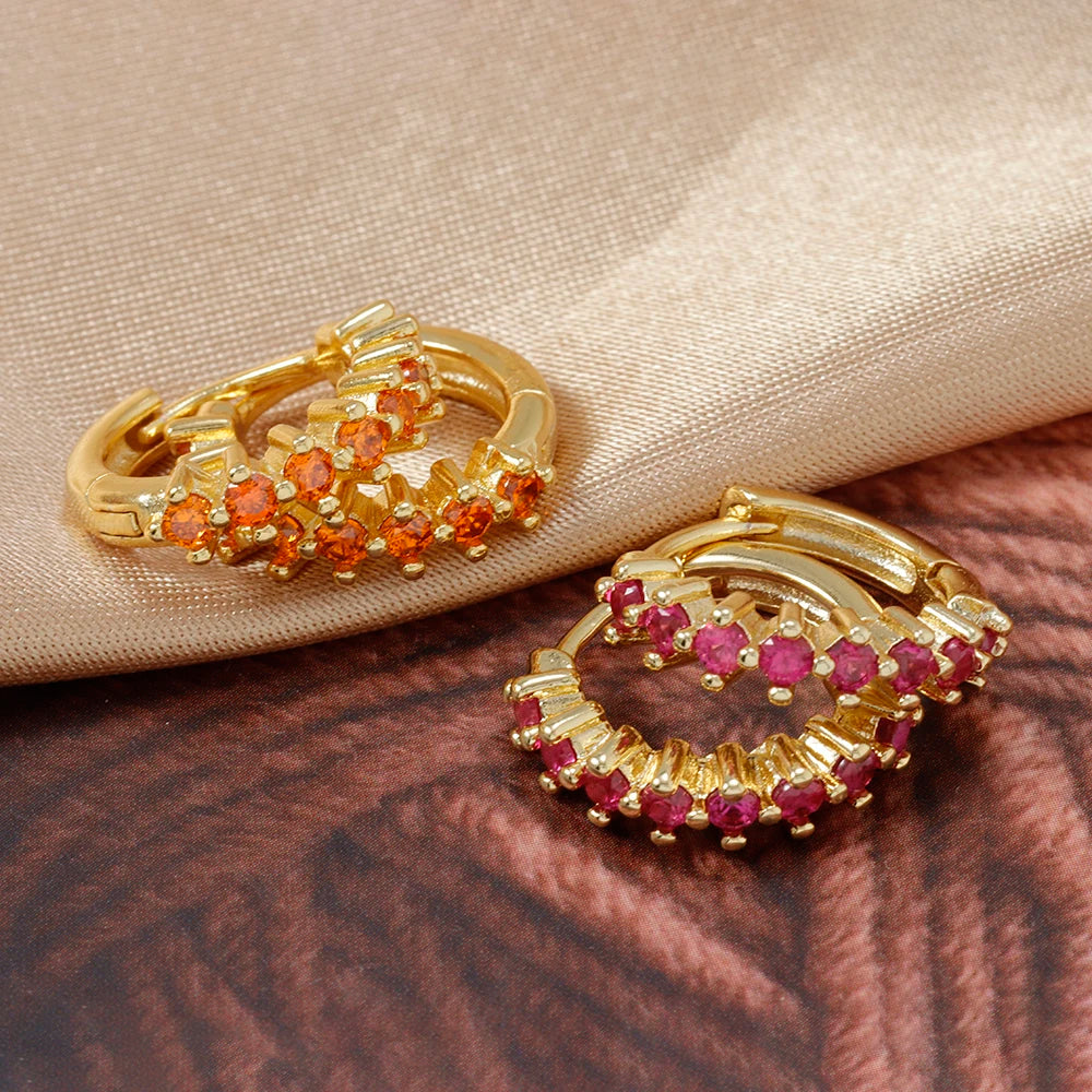 Luxury Stainless Steel  Small Hoop Earrings