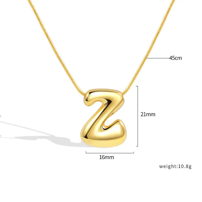 Sterling Silver Letter Necklace