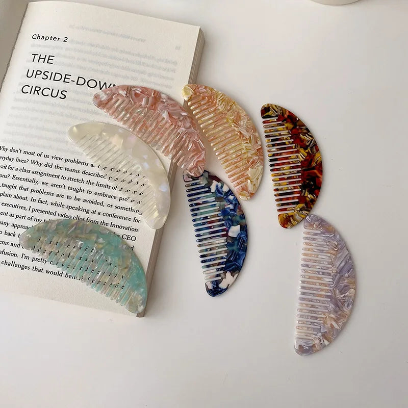 New Acetate Hair Combs Colorful