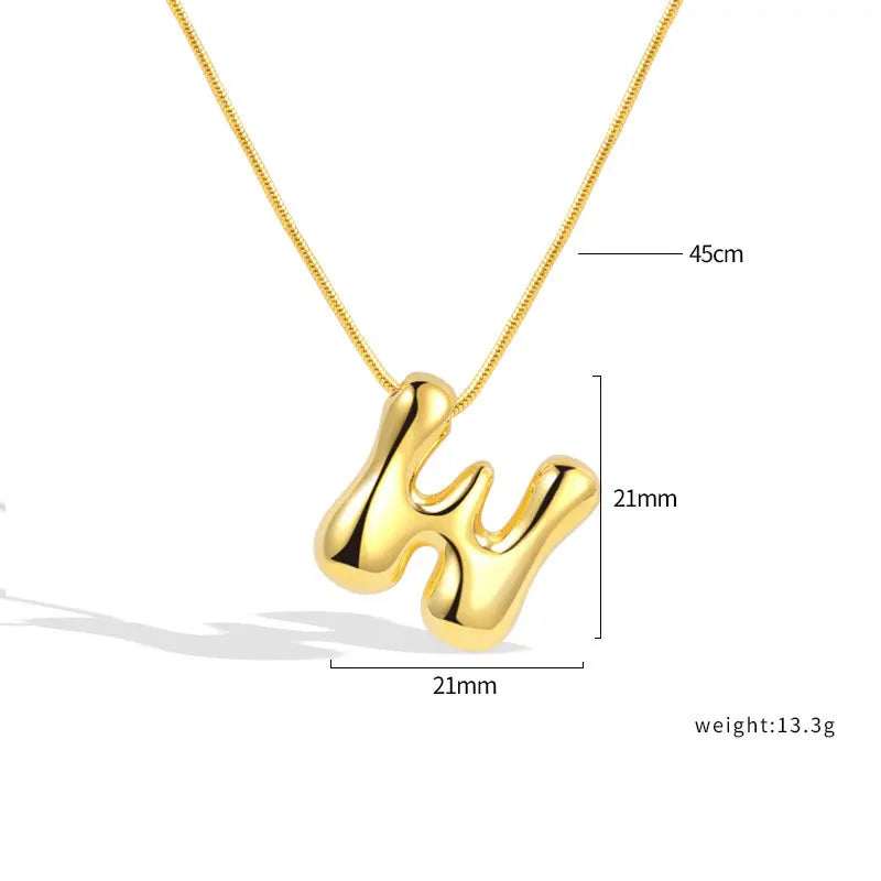Sterling Silver Letter Necklace