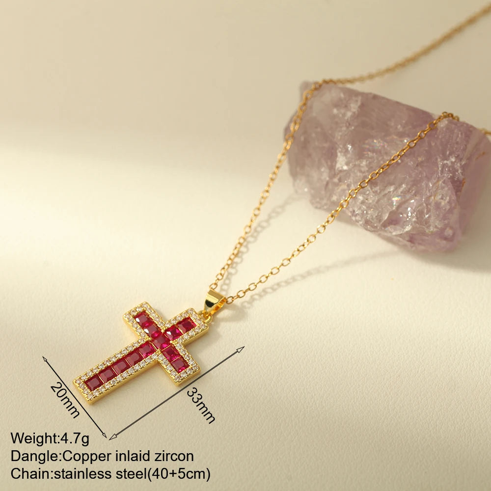 Cross Necklace Stainless Steel