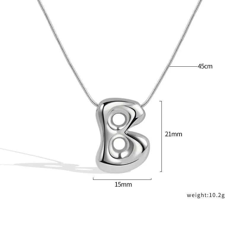 Sterling Silver Letter Necklace