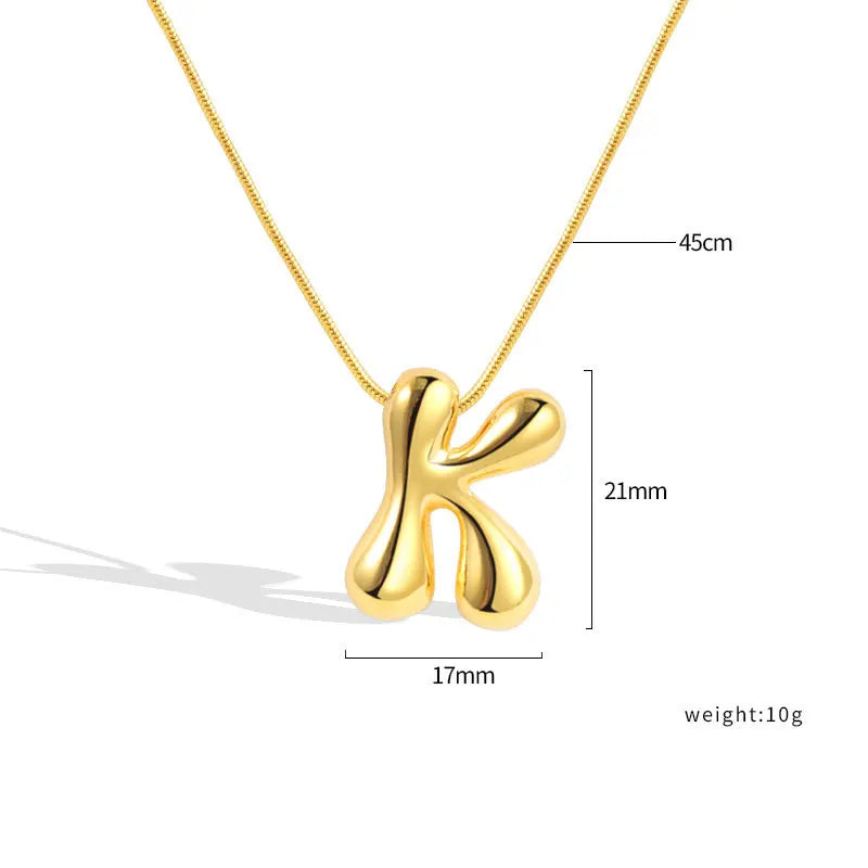 Sterling Silver Letter Necklace