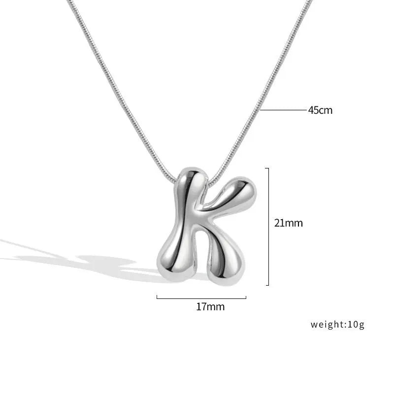 Sterling Silver Letter Necklace