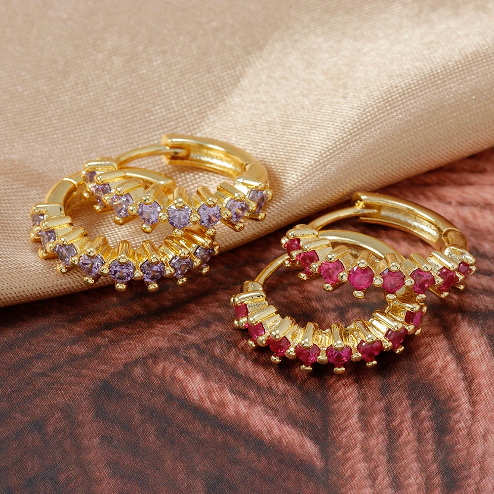 Luxury Stainless Steel  Small Hoop Earrings
