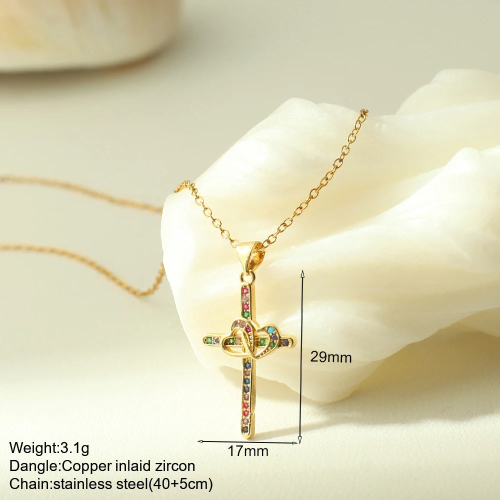 Cross Necklace Stainless Steel