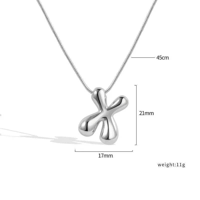 Sterling Silver Letter Necklace