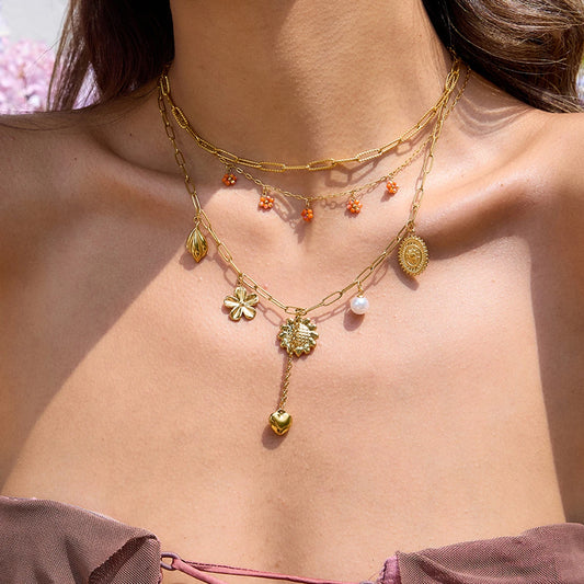 Necklace Stainless Steel Waterproof Chain for Daily