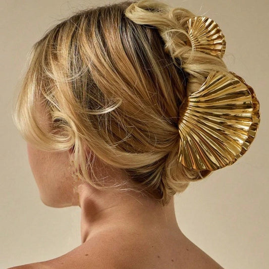 Metal Shell Shape Hair Claw Clips