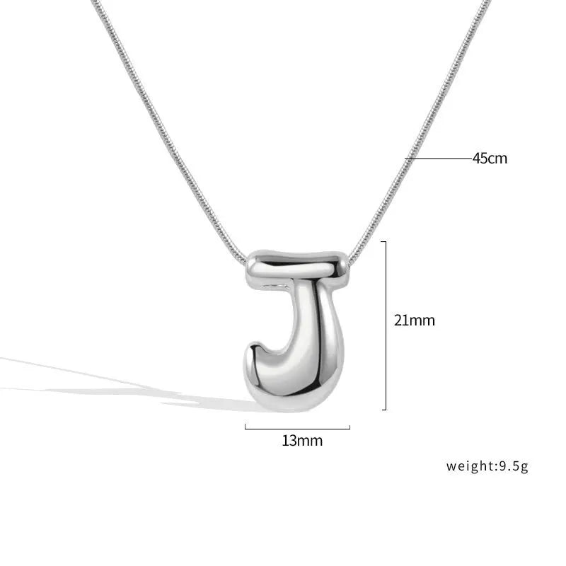 Sterling Silver Letter Necklace
