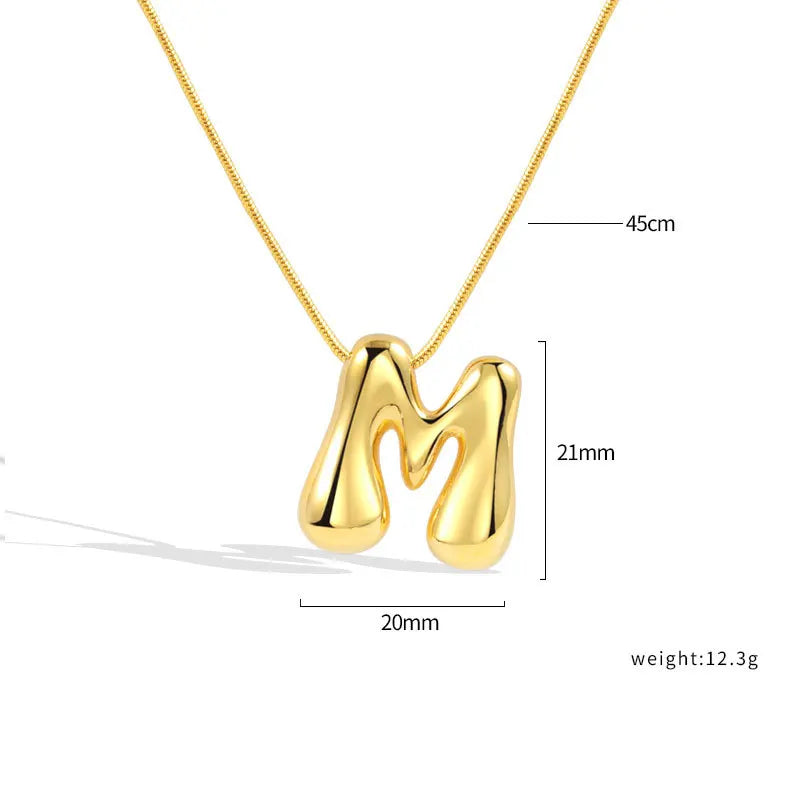 Sterling Silver Letter Necklace