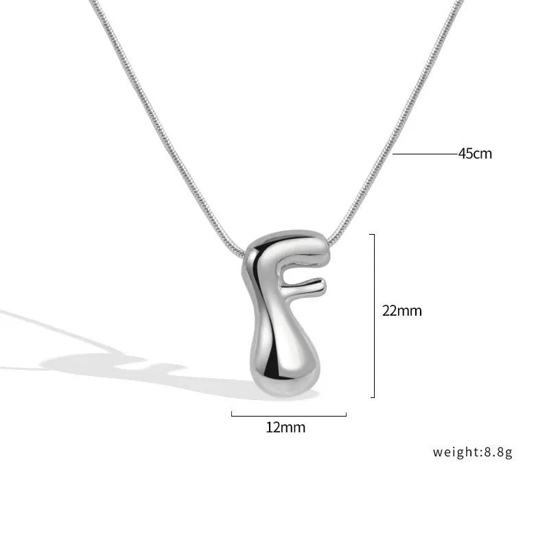 Sterling Silver Letter Necklace