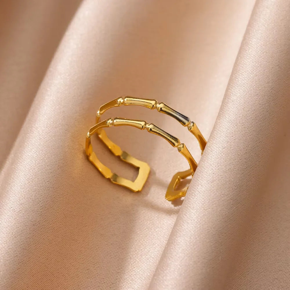 Elegant Stainless Steel  Rings