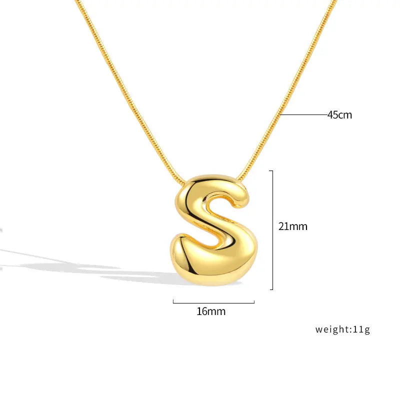 Sterling Silver Letter Necklace
