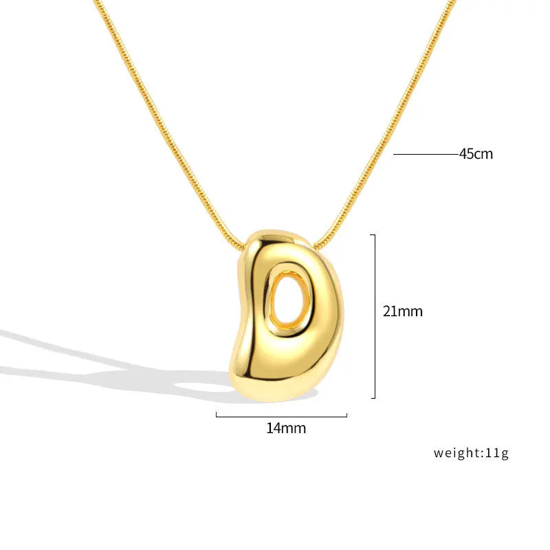 Sterling Silver Letter Necklace