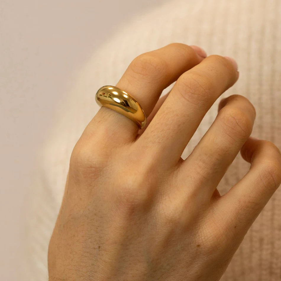 Simple Stainless Steel Rings
